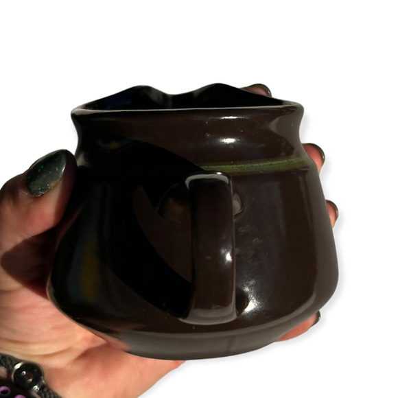 Franciscan Madeira Vintage 1960s Brown and Green Earthenware Creamer Pitcher - Picture 12 of 14